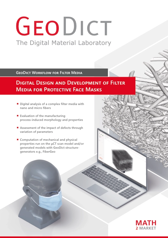 Digitale Entwicklung von Filtermedien für Gesichtsschutzmasken