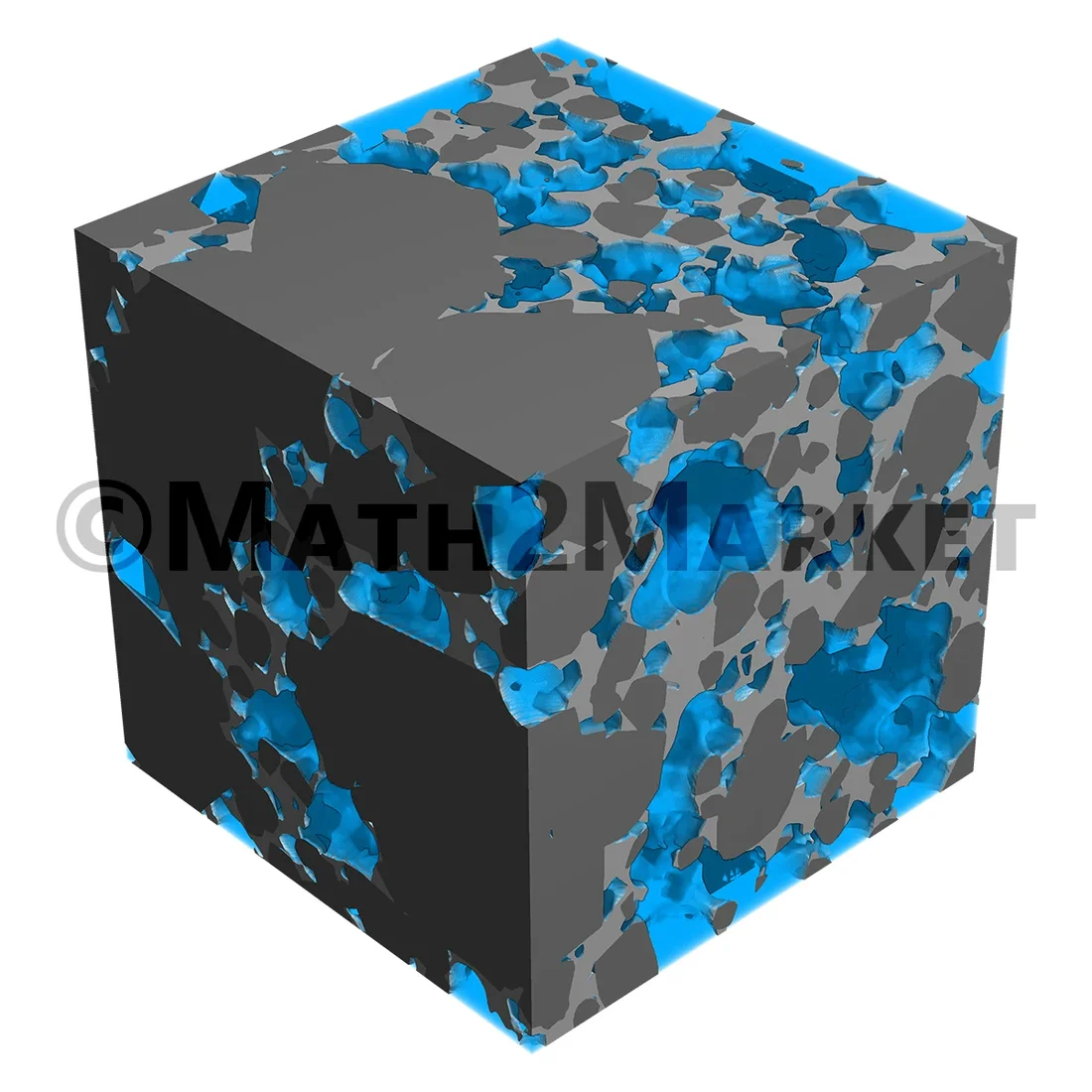 Lithium-ion cathode model designed with GrainGeo