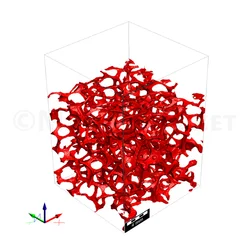 Simulation result of compression to 35%.
