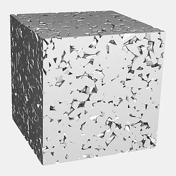 Geometrie des digitalen Zwillings. Visualisierung der vollständigen 3D-Geometrie.