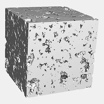 Geometrie des digitalen Zwillings. Visualisierung der vollständigen 3D-Geometrie.