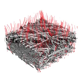 Particulate filtration in an imported air filter structure - imported with ImportGeo-Vol