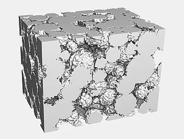 Geometrie des digitalen Zwillings. Visualisierung der vollständigen 3D-Geometrie.