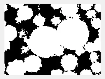 Geometrie des digitalen Zwillings. Ein 2D-Schnitt der Geometrie.